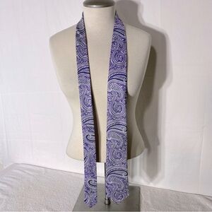 Michael Michael Kors Purple Paisley Silk Neck Tie